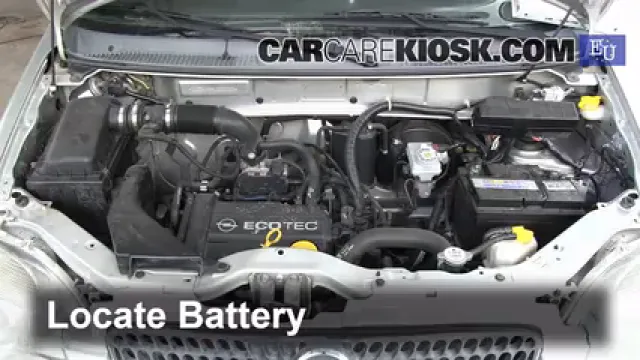 2001 Opel Agila Design 1.3L 3 Cyl. Battery Replace